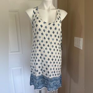 Brand new Blue and White Sleeveless Dress for swim dress